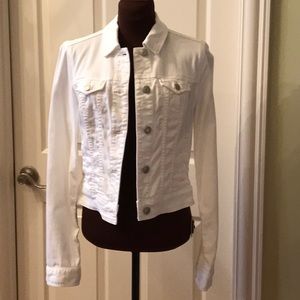 American Eagle white jean jacket